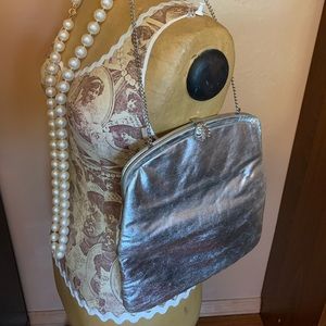 Vintage Silver Chained Shoulder Bag